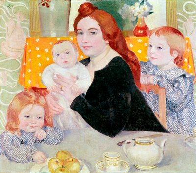 Large Family Portrait in Blue and Yellow, 1902 by Maurice Denis